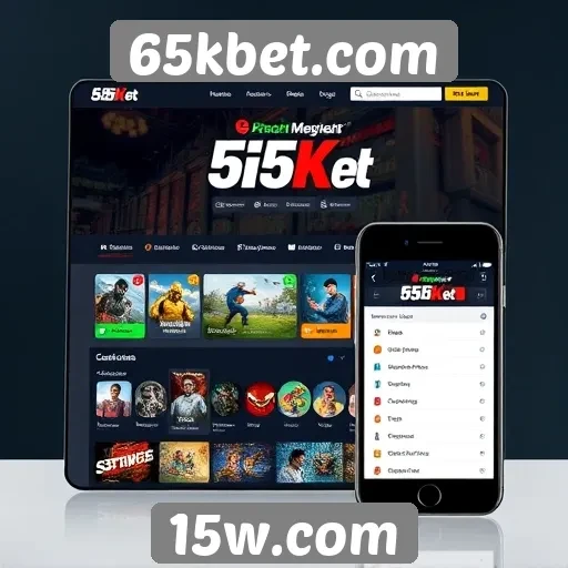 Interface do usuário do site 65kbet.com